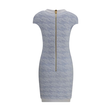 Balmain Light Blue Polyamide Casual Dress Balmain