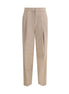 Fabiana Filippi Beige Fleece Wool Dress Pants Fabiana Filippi
