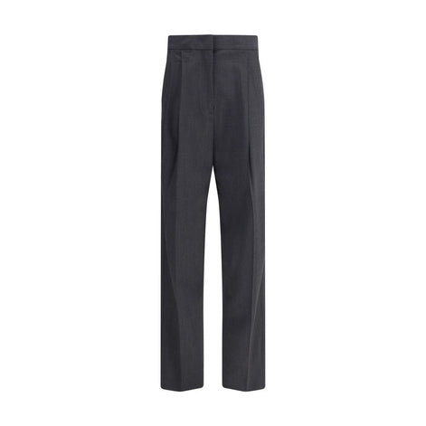 Fabiana Filippi Gray Fleece Wool Casual Pants Fabiana Filippi