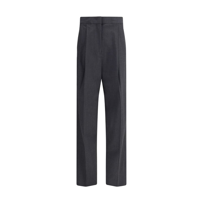 Fabiana Filippi Gray Fleece Wool Casual Pants Fabiana Filippi