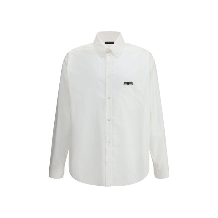 Balenciaga White Cotton Dress Shirt Balenciaga