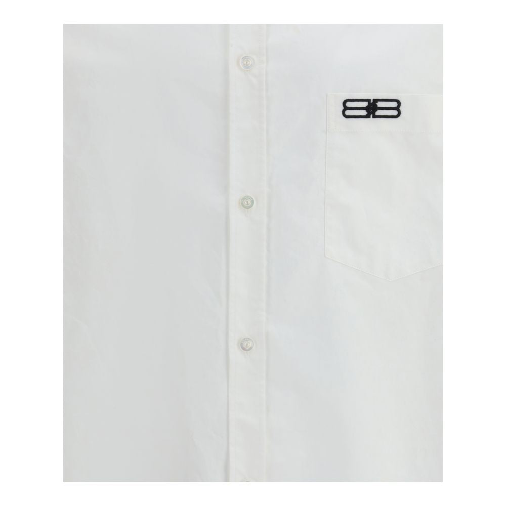 Balenciaga White Cotton Dress Shirt Balenciaga