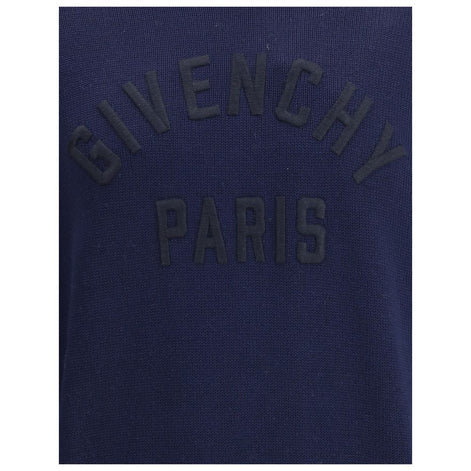 Givenchy Blue Cotton Sweatshirt Givenchy