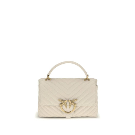 PINKO White Calf Leather Bos Taurus Handbag PINKO