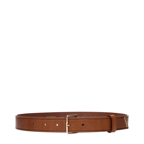 Max Mara Brown Leather Regular Belt Max Mara