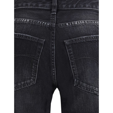 Balenciaga Black Cotton Relaxed Fit Jeans Balenciaga