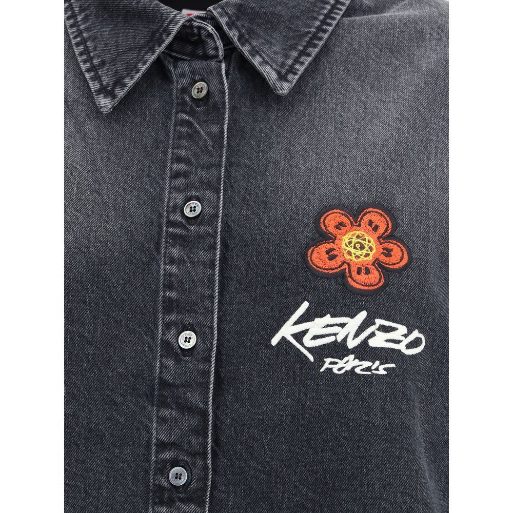Kenzo Black Denim Shirt Kenzo