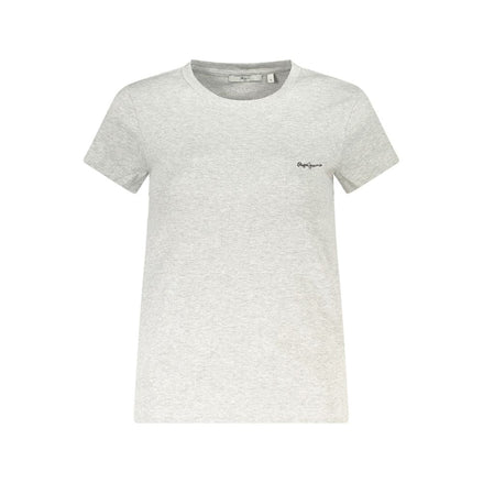 Pepe Jeans Grigio Cotton Women T-Shirt Pepe Jeans