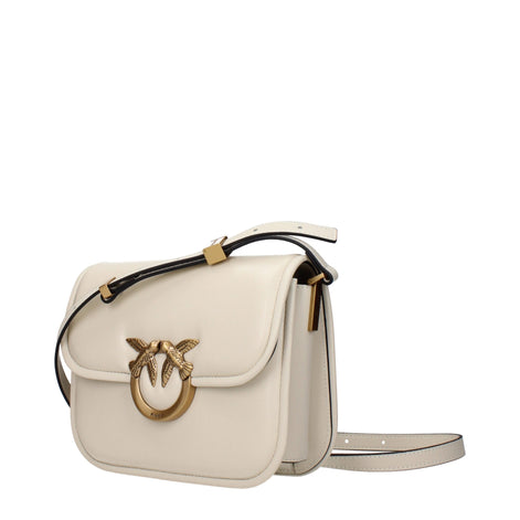 PINKO Beige Leather Crossbody Bag PINKO