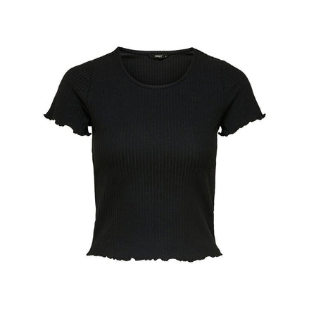 Only Black Polyester T-Shirt Only