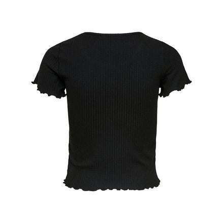 Only Black Polyester T-Shirt Only
