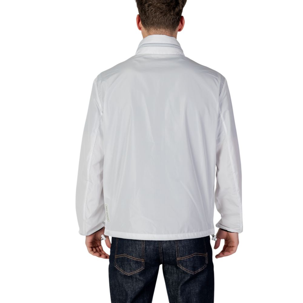 Armani Exchange White Polyester Shell Jacket Armani Exchange