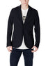 Armani Exchange Black Cotton Blazer Armani Exchange