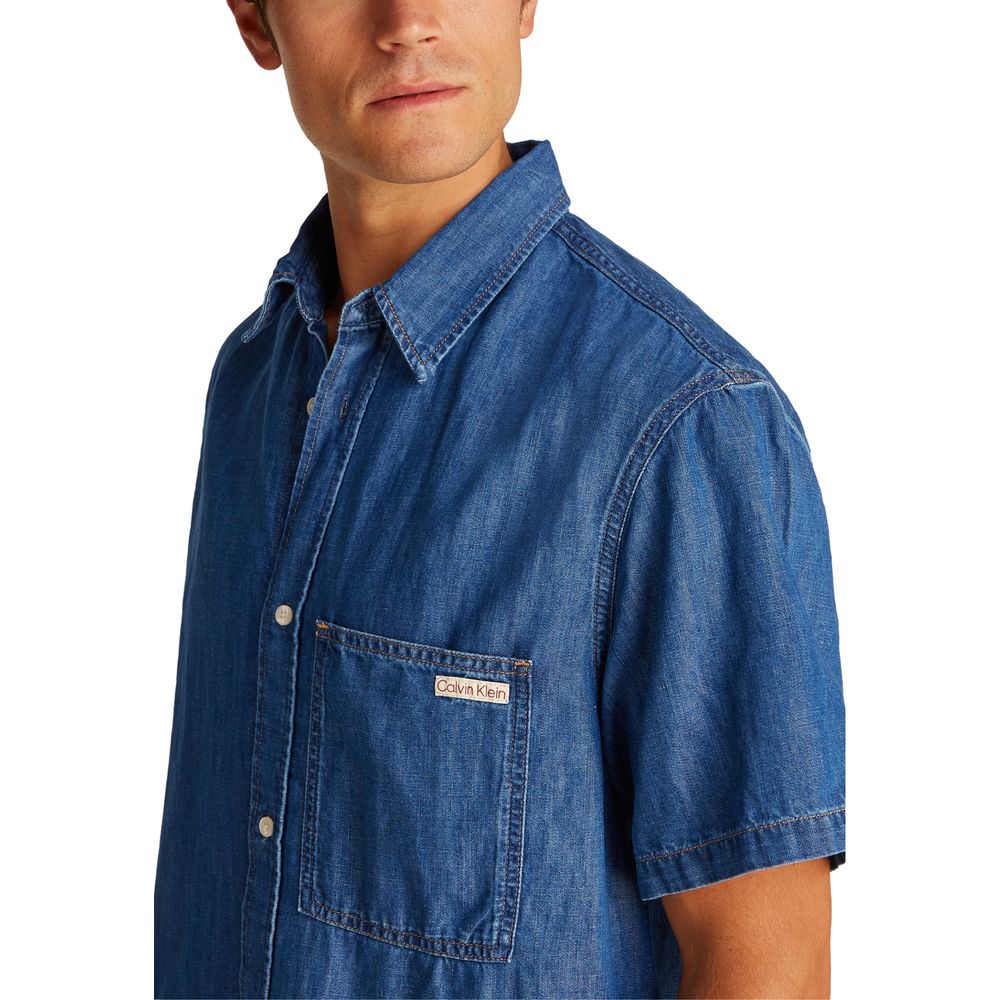 Calvin Klein Jeans Blue Denim Shirt Calvin Klein Jeans