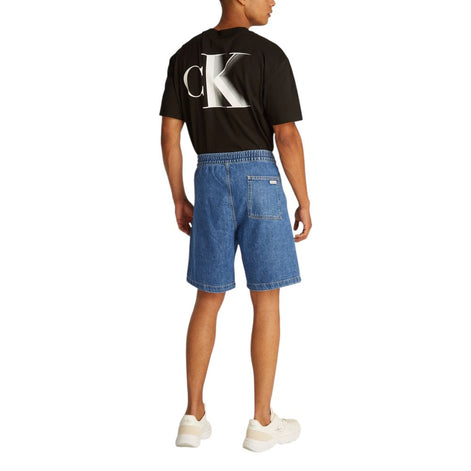 Calvin Klein Jeans Blue Cotton Bermuda Shorts Calvin Klein Jeans