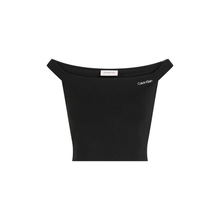 Calvin Klein Jeans Black Viscose Top Calvin Klein Jeans
