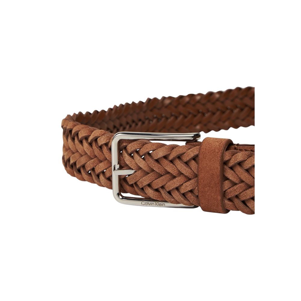 Calvin Klein Brown Leather Regular Belt Calvin Klein