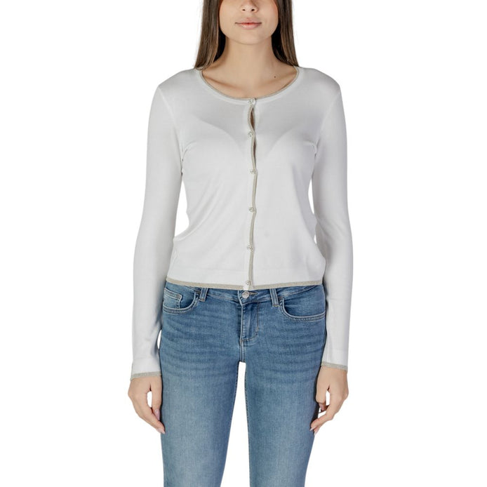 Liu Jo White Viscose Cardigan Liu Jo