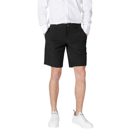 Armani Exchange Black Polyamide Bermuda Shorts Armani Exchange