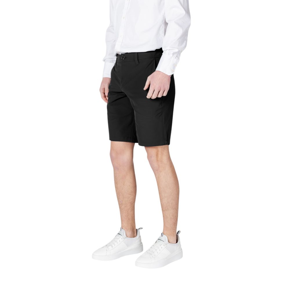Armani Exchange Black Polyamide Bermuda Shorts Armani Exchange