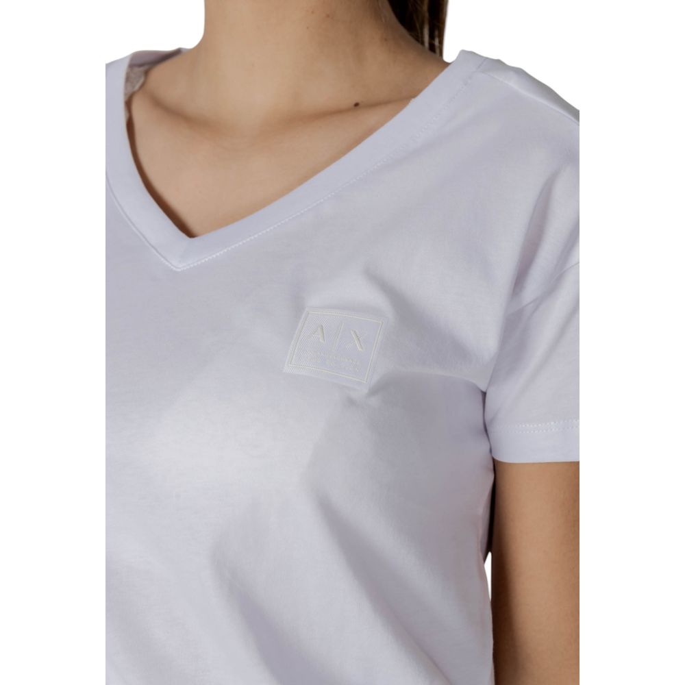 T-shirt blanc en coton Armani Exchange