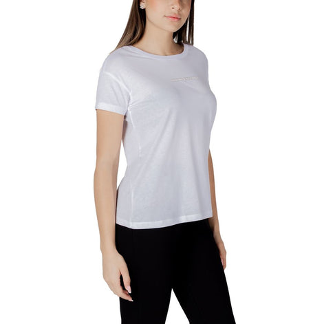 T-shirt blanc en coton Armani Exchange