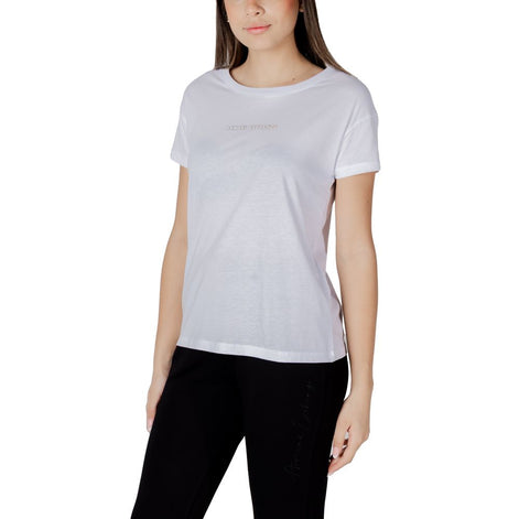 T-shirt blanc en coton Armani Exchange