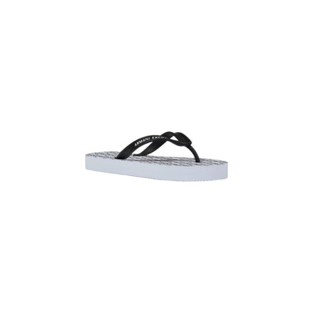 Armani Exchange White Rubber Flip-Flop Sandals Armani Exchange