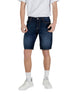 Armani Exchange Blue Cotton Bermuda Shorts Armani Exchange