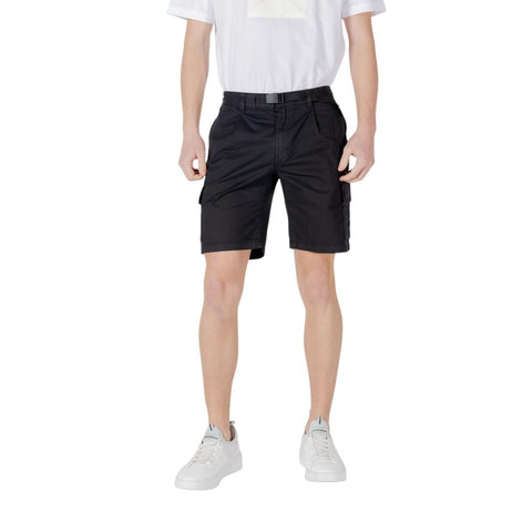 Hugo Boss Black Cotton Bermuda Shorts Hugo Boss