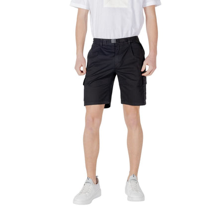 Hugo Boss Black Cotton Bermuda Shorts Hugo Boss