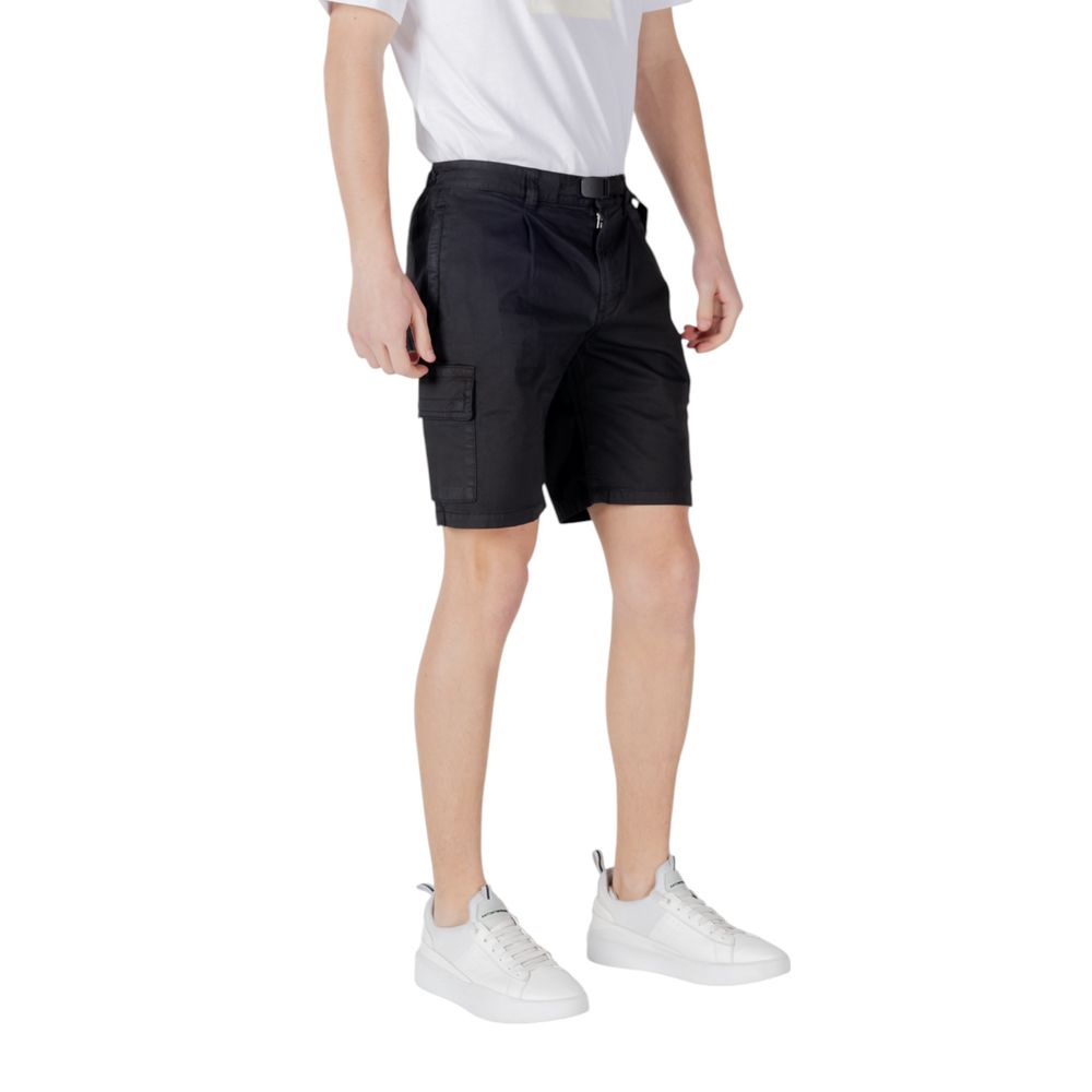 Hugo Boss Black Cotton Bermuda Shorts Hugo Boss