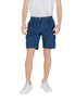 Hugo Boss Blue Cotton Bermuda Shorts Hugo Boss