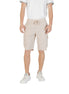 Hugo Boss Beige Polyester Bermuda Shorts Hugo Boss