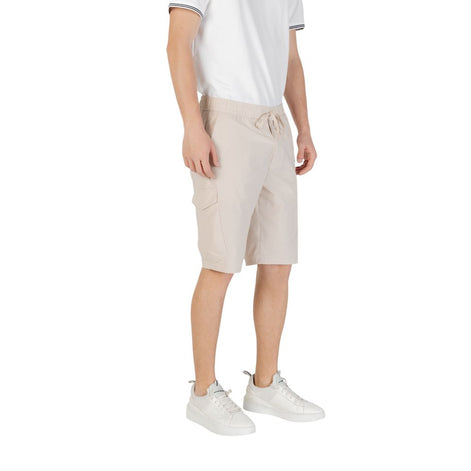 Hugo Boss Beige Polyester Bermuda Shorts Hugo Boss