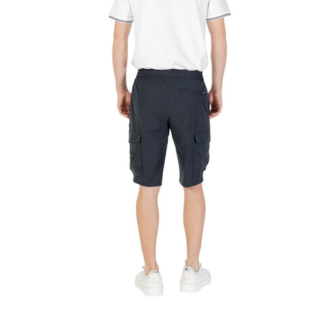 Hugo Boss Blue Polyester Bermuda Shorts Hugo Boss