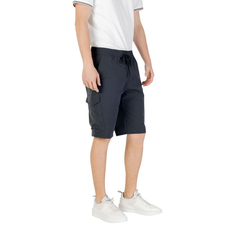 Hugo Boss Blue Polyester Bermuda Shorts Hugo Boss