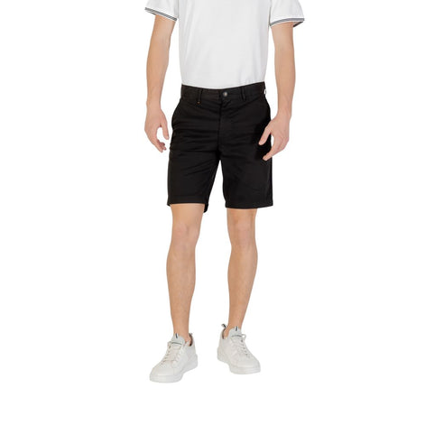 Hugo Boss Black Cotton Bermuda Shorts Hugo Boss