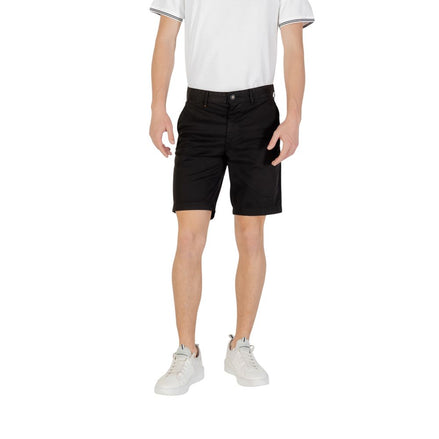 Hugo Boss Black Cotton Bermuda Shorts Hugo Boss