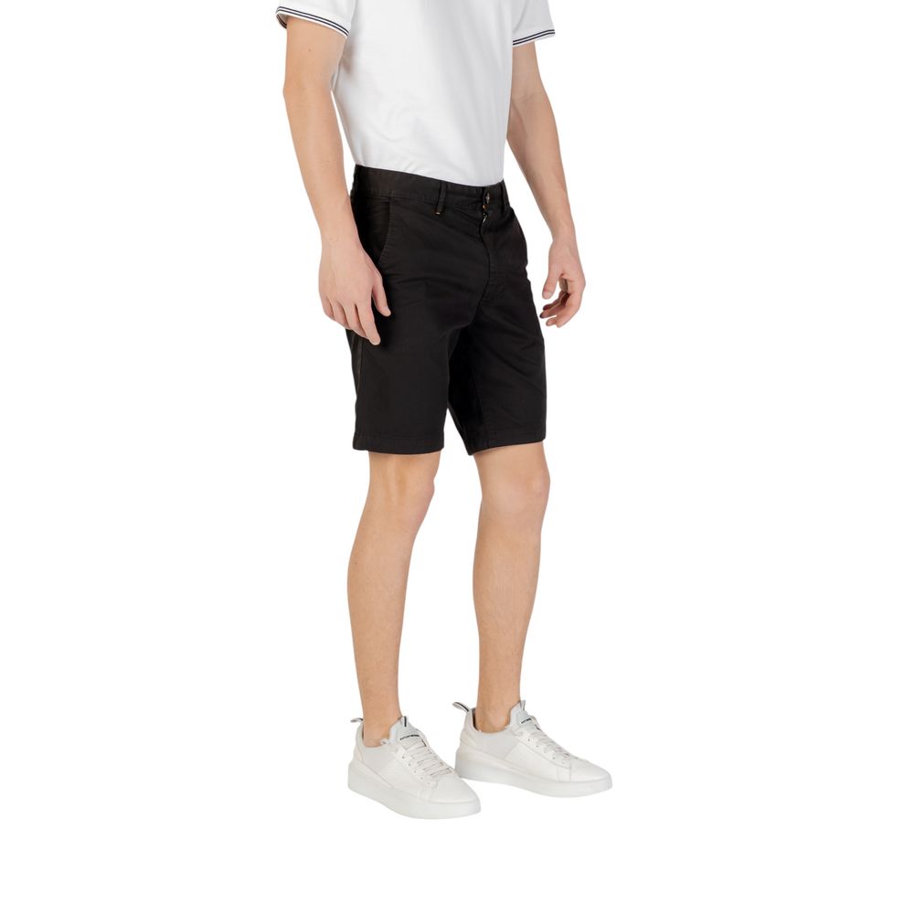 Hugo Boss Black Cotton Bermuda Shorts Hugo Boss