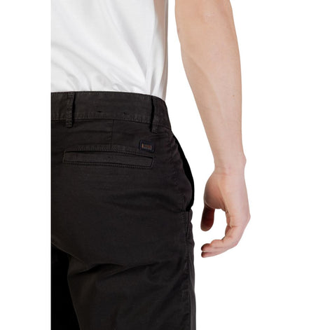Hugo Boss Black Cotton Bermuda Shorts Hugo Boss