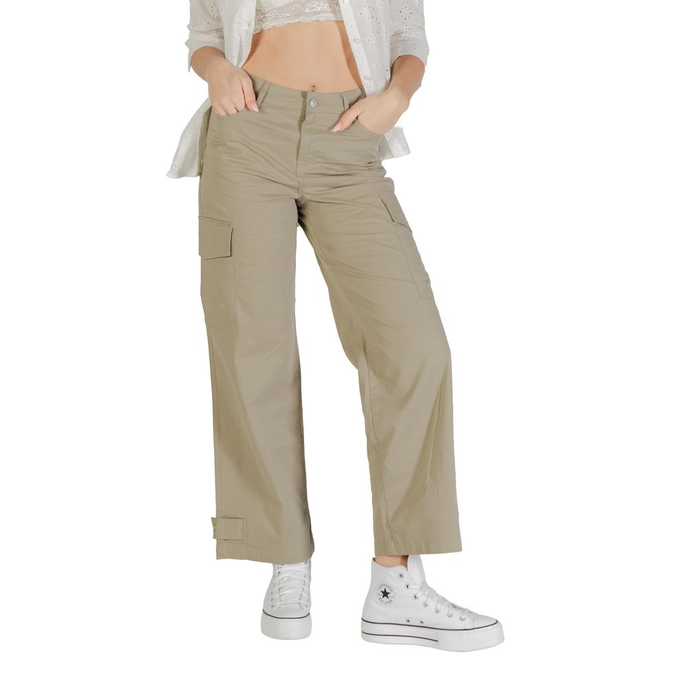 Only Beige Cotton Cargo Pants Only