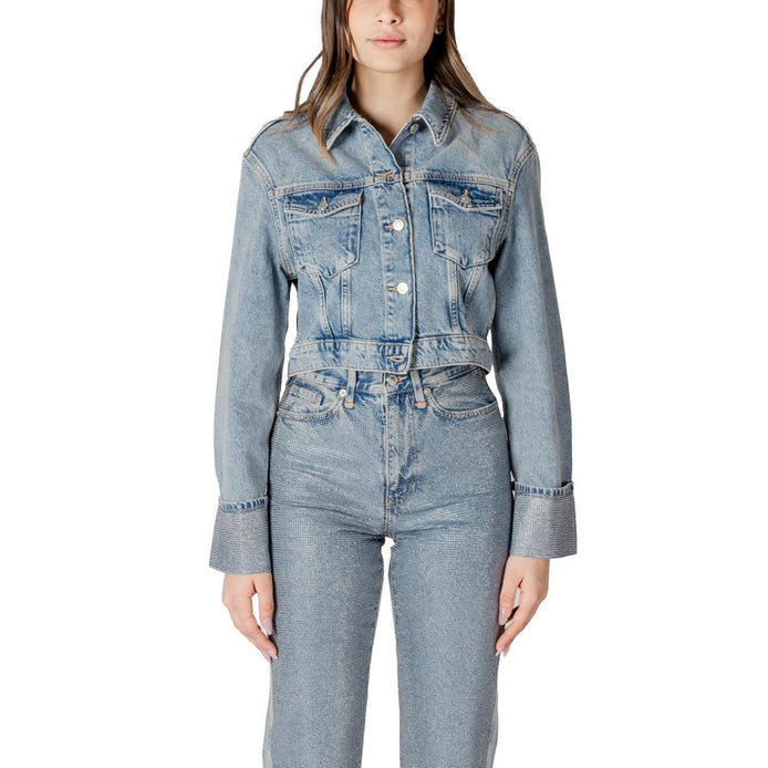 Only Light Blue Organic Cotton Jackets & Coat Only