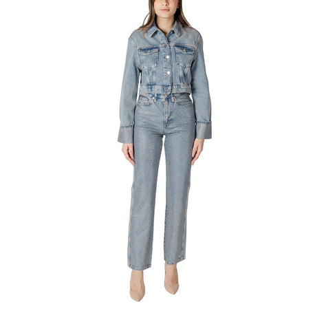 Only Light Blue Organic Cotton Jackets & Coat Only