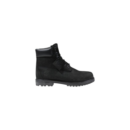 Timberland Black Leather Lace-Up Boots Timberland