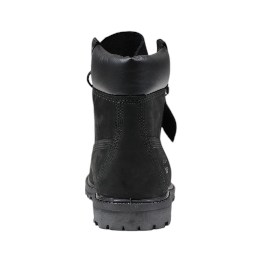 Timberland Black Leather Lace-Up Boots Timberland