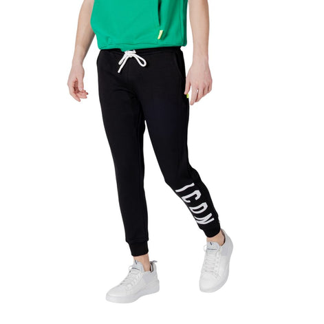 Icon Black Cotton Joggers (Workout Pants) Icon