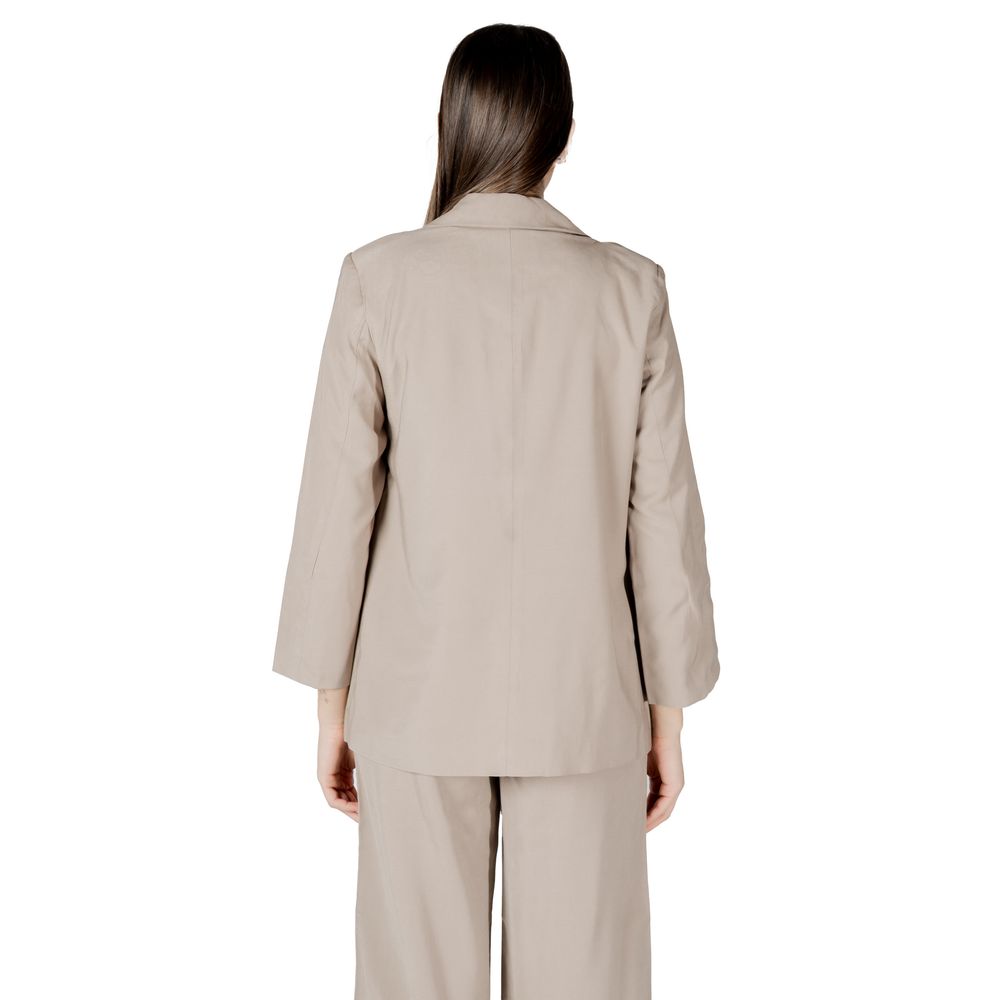 Only Beige Viscose Blazer Only