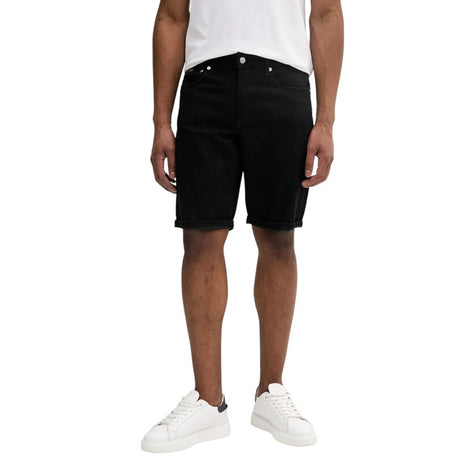 Calvin Klein Jeans Black Cotton Bermuda Shorts Calvin Klein Jeans