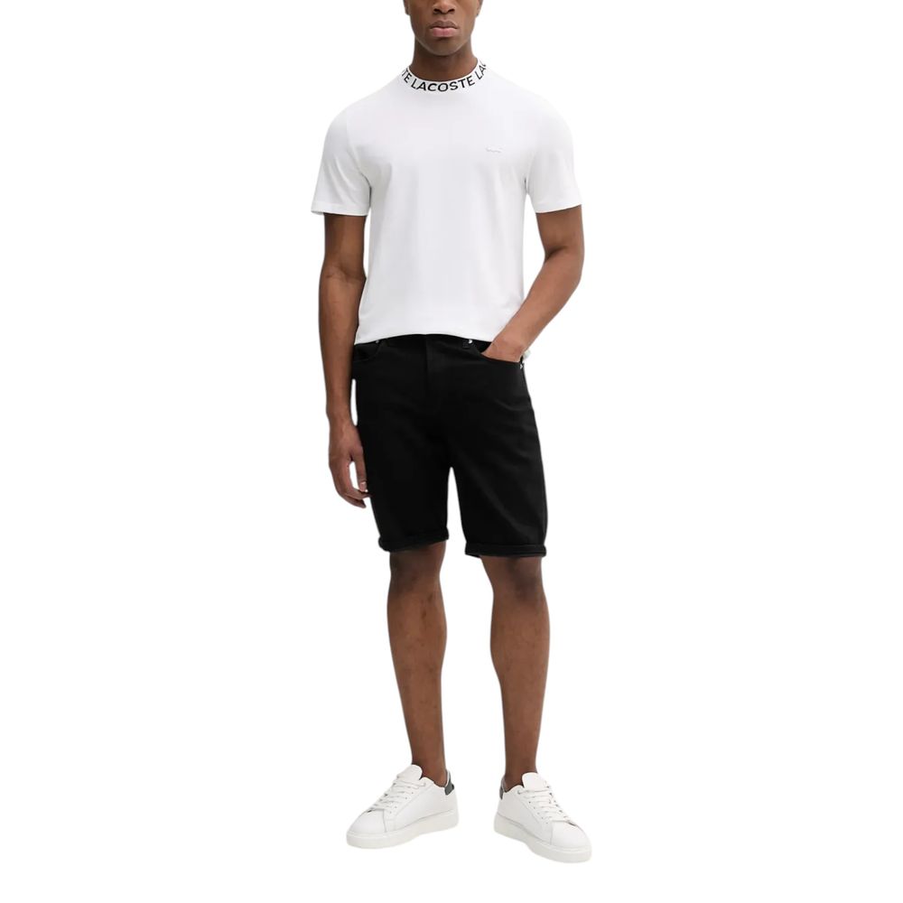 Calvin Klein Jeans Black Cotton Bermuda Shorts Calvin Klein Jeans